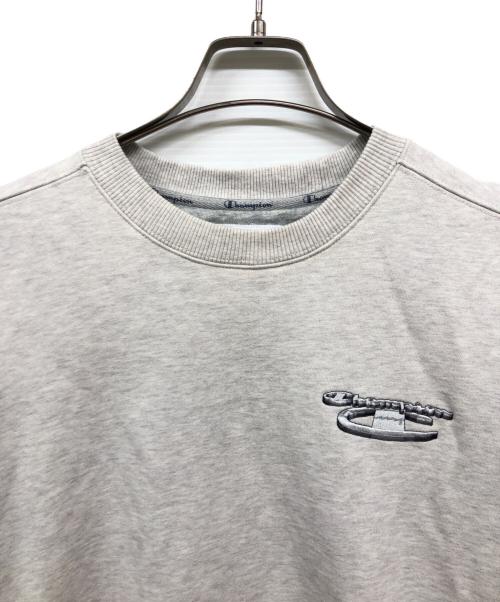 Champion（チャンピオン）Champion (チャンピオン) Supreme (シュプリーム) クルーネックスウェット グレー サイズ:Mの古着・服飾アイテム