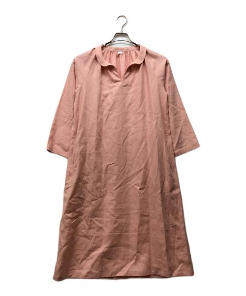 wafu（ワフー）wafu (ワフー) リネンスキッパーワンピース ピンク サイズ:記載なしの古着・服飾アイテム
