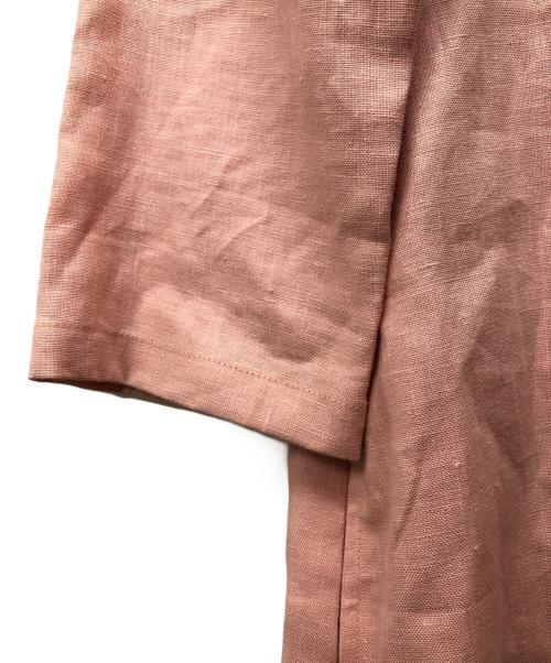 wafu（ワフー）wafu (ワフー) リネンスキッパーワンピース ピンク サイズ:記載なしの古着・服飾アイテム