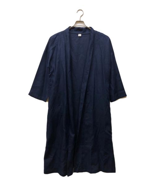 wafu（ワフー）wafu (ワフー) リネンローブ ネイビー サイズ:記載なしの古着・服飾アイテム