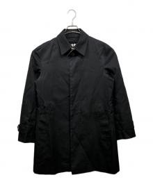 BURBERRY BLACK LABEL（バーバリーブラックレーベル）の古着「ノヴァチェックライナーステンカラーコート」｜ブラック