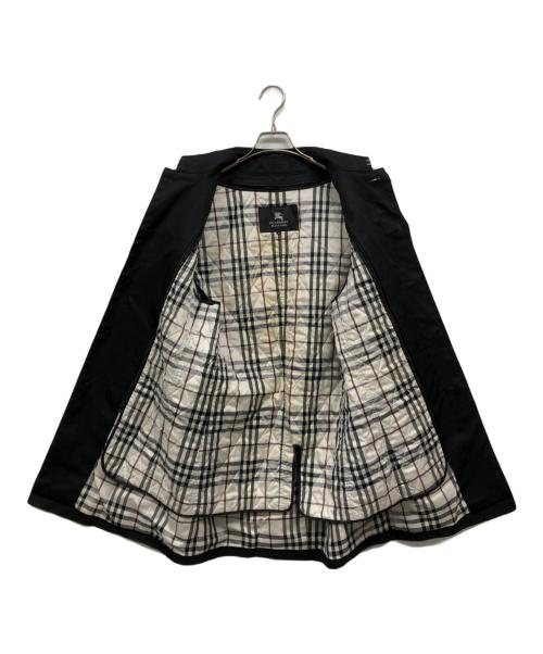 BURBERRY BLACK LABEL（バーバリーブラックレーベル）BURBERRY BLACK LABEL (バーバリーブラックレーベル) ノヴァチェックライナーステンカラーコート ブラック サイズ:Mの古着・服飾アイテム