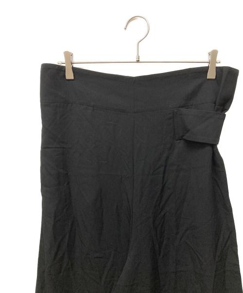 YOHJI YAMAMOTO（ヨウジヤマモト）YOHJI YAMAMOTO (ヨウジヤマモト) 09AW サイドベルテッドレーヨン袴パンツ ブラック サイズ:1の古着・服飾アイテム