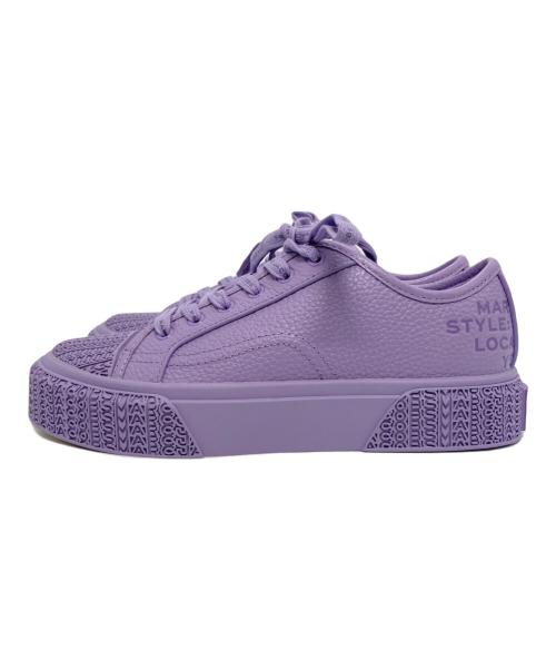 Marc by Marc Jacobs（マークバイマークジェイコブス）Marc by Marc Jacobs (マークバイマークジェイコブス) ザ レザー スニーカー パープル サイズ:37の古着・服飾アイテム