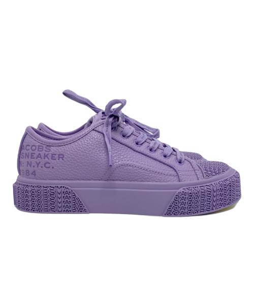 Marc by Marc Jacobs（マークバイマークジェイコブス）Marc by Marc Jacobs (マークバイマークジェイコブス) ザ レザー スニーカー パープル サイズ:37の古着・服飾アイテム
