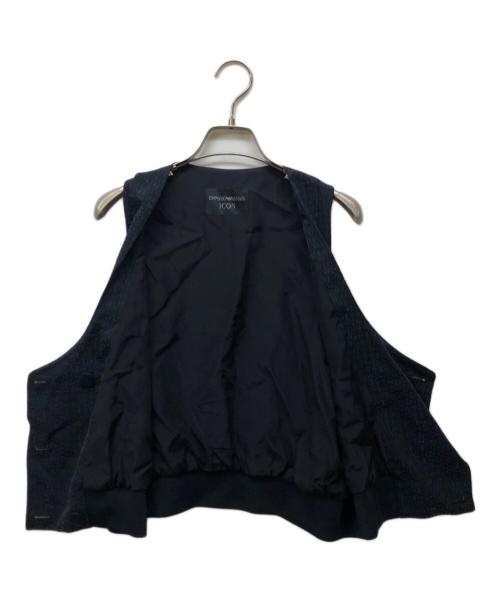 EMPORIO ARMANI（エンポリオ アルマーニ）EMPORIO ARMANI (エンポリオ アルマーニ) ICON ショールカラージレ ネイビー サイズ:40の古着・服飾アイテム