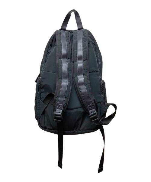 EMPORIO ARMANI（エンポリオ アルマーニ）EMPORIO ARMANI (エンポリオ アルマーニ) ロゴパッチ マルチポケットリュック ダークネイビーの古着・服飾アイテム
