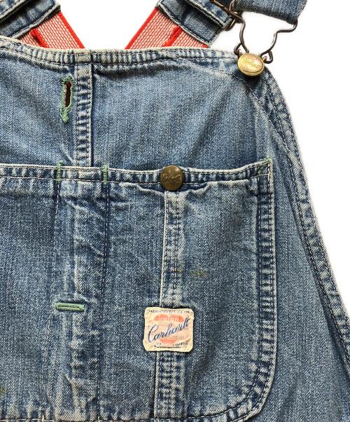CarHartt（カーハート）CarHartt (カーハート) 復刻デニムオーバーオール ブルー サイズ:W86 H106(34)の古着・服飾アイテム