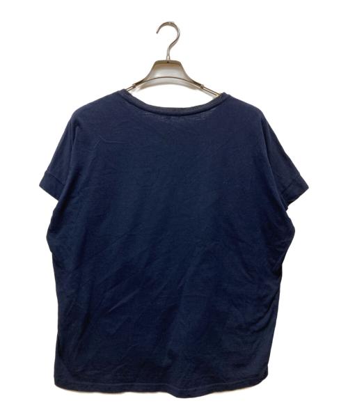 pas de calais（パドカレ）pas de calais (パドカレ) パッチワークTシャツ ネイビー サイズ:36の古着・服飾アイテム