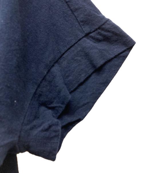 pas de calais（パドカレ）pas de calais (パドカレ) パッチワークTシャツ ネイビー サイズ:36の古着・服飾アイテム
