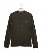 D&G DOLCE & GABBANAディーアンドジー ドルチェ＆ガッバーナ）の古着「ヘンリーネックニット」｜カーキ