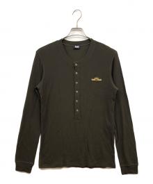 D&G DOLCE & GABBANA（ディーアンドジー ドルチェ＆ガッバーナ）の古着「ヘンリーネックニット」｜カーキ
