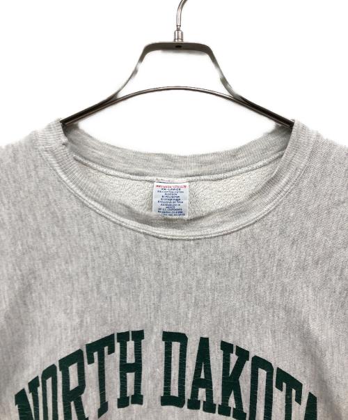 Champion（チャンピオン）Champion (チャンピオン) 三段プリントリバースウィーブスウェット グレー サイズ:XXLの古着・服飾アイテム