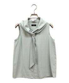 theory（セオリー）の古着「SHALLOW GGT DRAPED TIE SHELL」｜グリーン