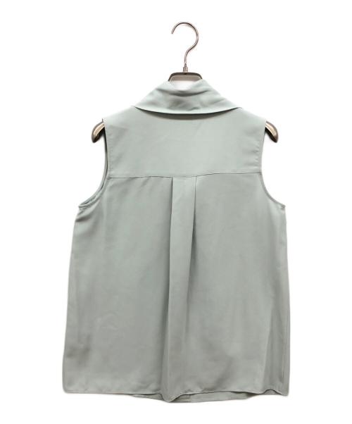 theory（セオリー）theory (セオリー) SHALLOW GGT DRAPED TIE SHELL グリーン サイズ:Sの古着・服飾アイテム