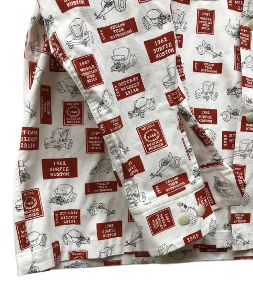 WEIRDO（ウィアード）WEIRDO (ウィアード) Big Daddy - L/S SHIRTS ホワイト サイズ:XLの古着・服飾アイテム