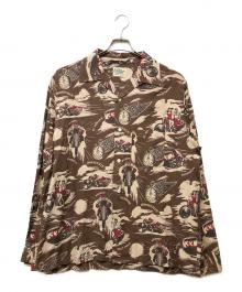 GLAD HAND（グラッドハンド）の古着「BLACKBIRD - L/S SHIRTS」｜ブラウン