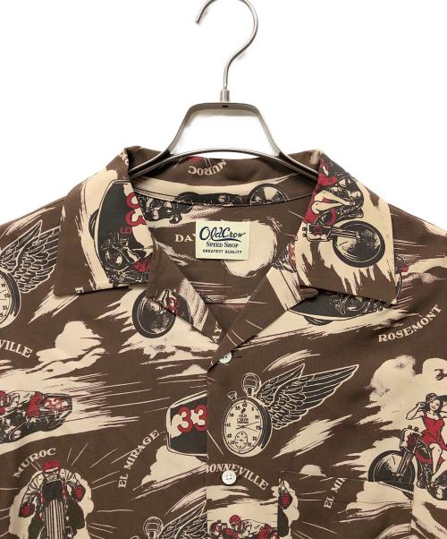 GLAD HAND（グラッドハンド）GLAD HAND (グラッドハンド) BLACKBIRD - L/S SHIRTS ブラウン サイズ:XLの古着・服飾アイテム