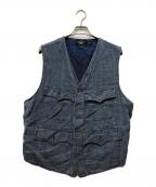 RRLダブルアールエル）の古着「HOBSON PINCHECK VEST」｜インディゴ