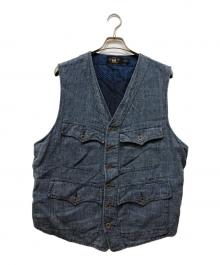 RRL（ダブルアールエル）の古着「HOBSON PINCHECK VEST」｜インディゴ