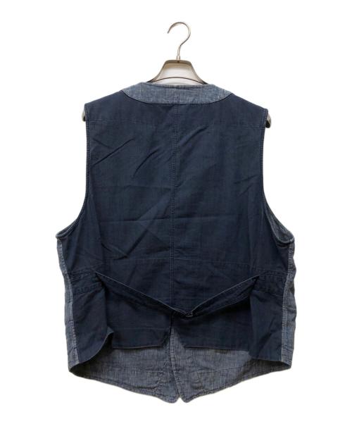 RRL（ダブルアールエル）RRL (ダブルアールエル) HOBSON PINCHECK VEST インディゴ サイズ:XLの古着・服飾アイテム