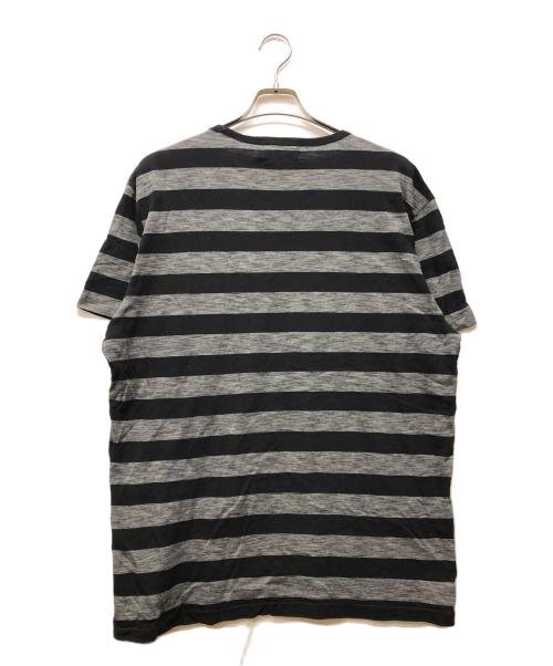 RRL（ダブルアールエル）RRL (ダブルアールエル) ボーダーカットソー ブラック サイズ:XLの古着・服飾アイテム