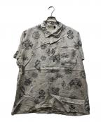 RRLダブルアールエル）の古着「Limited Printed Twill Camp SHRTS」｜ホワイト