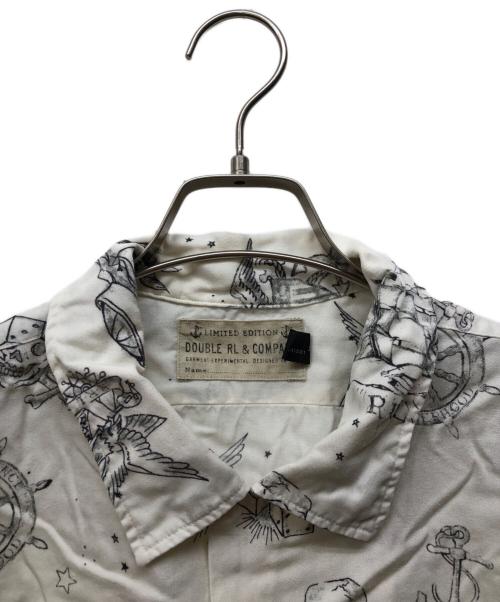 RRL（ダブルアールエル）RRL (ダブルアールエル) Limited Printed Twill Camp SHRTS ホワイト サイズ:XLの古着・服飾アイテム