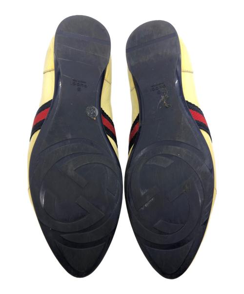 GUCCI（グッチ）GUCCI (グッチ) エナメルスニーカー アイボリー サイズ:SIZE 37の古着・服飾アイテム