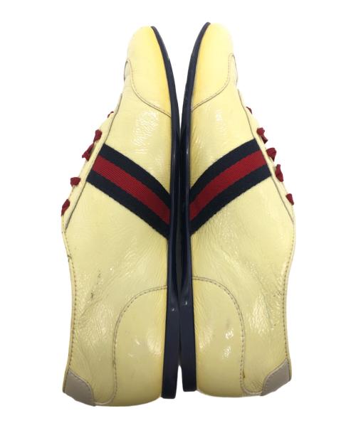 GUCCI（グッチ）GUCCI (グッチ) エナメルスニーカー アイボリー サイズ:SIZE 37の古着・服飾アイテム