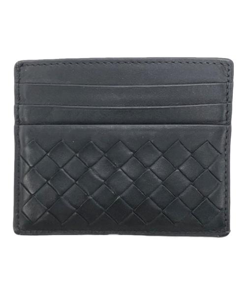 BOTTEGA VENETA（ボッテガベネタ）BOTTEGA VENETA (ボッテガベネタ) イントレチャートカードケース ブラックの古着・服飾アイテム