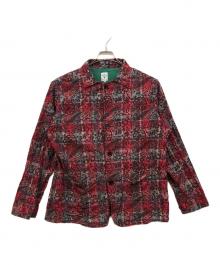 South2 West8（サウスツー ウエストエイト）の古着「Pen Jacket Batik Over Print」｜レッド