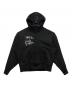 JULIUS（ユリウス）の古着「Embroidery & Printed Cotton Heavy Sweat Zip Hoodie」｜ブラック