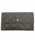 LOUIS VUITTON（ルイ ヴィトン）の古着「モノグラム ポルトフォイユ・インターナショナル」｜ブラウン