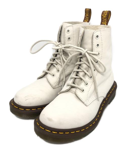 Dr.Martens（ドクターマーチン）Dr.Martens (ドクターマーチン) PASKAL 8ホールブーツ ホワイト サイズ:UK4の古着・服飾アイテム