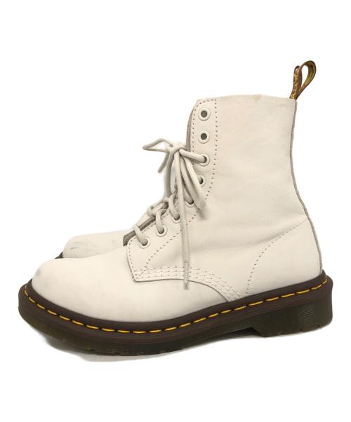 Dr.Martens（ドクターマーチン）Dr.Martens (ドクターマーチン) PASKAL 8ホールブーツ ホワイト サイズ:UK4の古着・服飾アイテム
