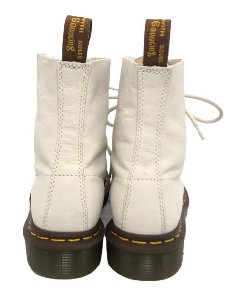 Dr.Martens（ドクターマーチン）Dr.Martens (ドクターマーチン) PASKAL 8ホールブーツ ホワイト サイズ:UK4の古着・服飾アイテム