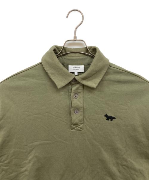 maison kitsune（メゾンキツネ）MAISON KITSUNE (メゾンキツネ) POLO SWEATSHIRT オリーブ サイズ:Sの古着・服飾アイテム