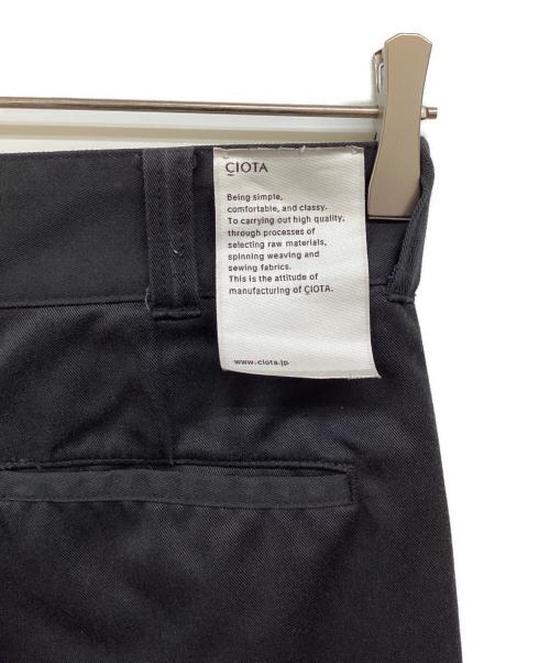 CIOTA（シオタ）CIOTA (シオタ) スビンコットン ワーク チノパンツ ブラック サイズ:4の古着・服飾アイテム
