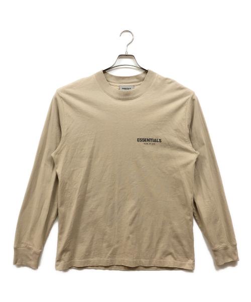Fear Of God（フィア・オブ・ゴッド）Fear Of God (フィア・オブ・ゴッド) ESSENTIALS ロングスリーブカットソー ベージュ サイズ:Mの古着・服飾アイテム