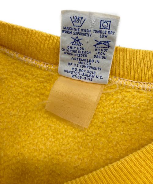Champion（チャンピオン）Champion (チャンピオン) 目つきリバースウィーブスウェット イエロー サイズ:XLの古着・服飾アイテム