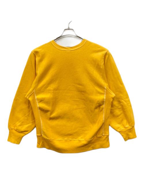 Champion（チャンピオン）Champion (チャンピオン) 目つきリバースウィーブスウェット イエロー サイズ:XLの古着・服飾アイテム