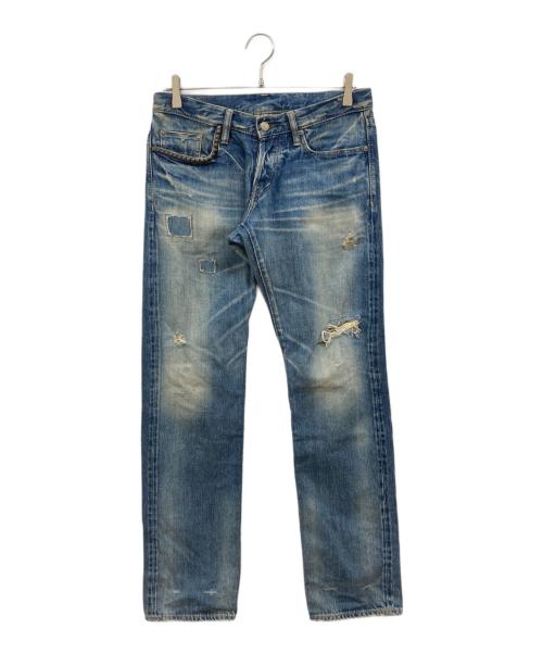Hysteric Glamour（ヒステリックグラマー）Hysteric Glamour (ヒステリックグラマー) SP加工 小窓リメイク デニムパンツ インディゴ サイズ:30の古着・服飾アイテム