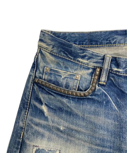 Hysteric Glamour（ヒステリックグラマー）Hysteric Glamour (ヒステリックグラマー) SP加工 小窓リメイク デニムパンツ インディゴ サイズ:30の古着・服飾アイテム