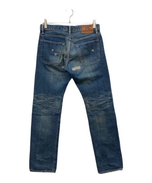 Hysteric Glamour（ヒステリックグラマー）Hysteric Glamour (ヒステリックグラマー) WU加工 スタッズデニムパンツ インディゴ サイズ:30の古着・服飾アイテム