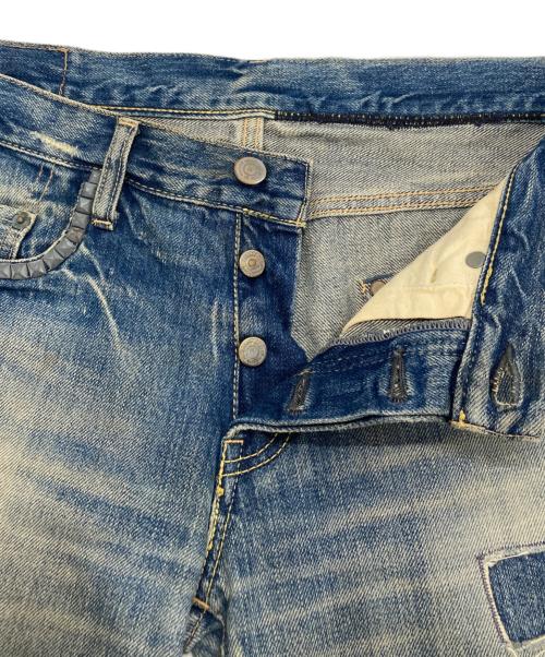 Hysteric Glamour（ヒステリックグラマー）Hysteric Glamour (ヒステリックグラマー) 小窓リメイク スタッズデニムパンツ インディゴ サイズ:30の古着・服飾アイテム