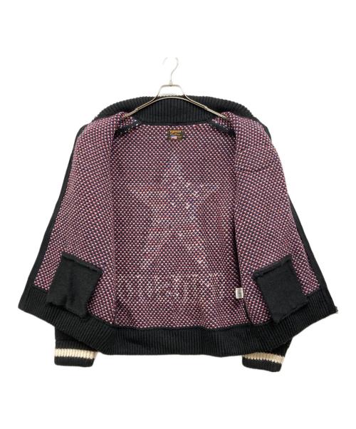 VANSON（バンソン）VANSON (バンソン) ニットジャケット ブラック サイズ:XXLの古着・服飾アイテム