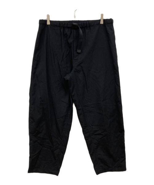 ENNOY（エンノイ）ENNOY (エンノイ) WOOL BLEND RIP STOP EASY PANTS ブラック サイズ:Lの古着・服飾アイテム