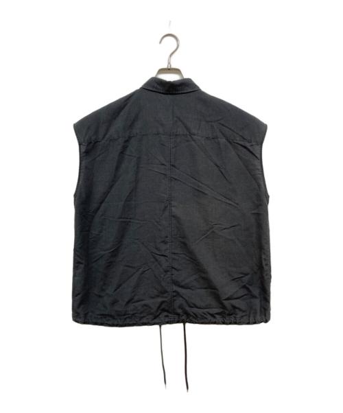 Spick and Span（スピック＆スパン）Spick and Span (スピック＆スパン) ソフトブロードフレンチヘムギャザーシャツ グレー サイズ:記載無し（実寸サイズをご確認ください）の古着・服飾アイテム