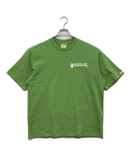 A BATHING APE（アベイシングエイプ）A BATHING APE (アベイシングエイプ) プリントカットソー グリーン サイズ:Mの古着・服飾アイテム